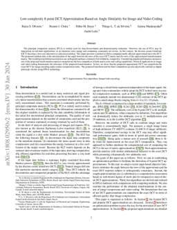 Low-complexity 8-point DCT Approximation Based on Angle Similarity for
  Image and Video Coding
