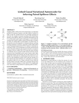 Linked Causal Variational Autoencoder for Inferring Paired Spillover
  Effects