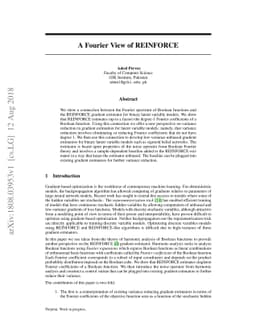 A Fourier View of REINFORCE