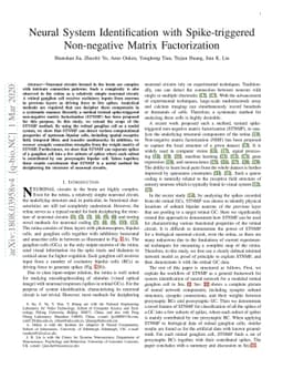 Neural System Identification with Spike-triggered Non-negative Matrix
  Factorization