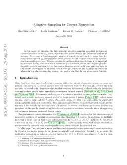 Adaptive Sampling for Convex Regression