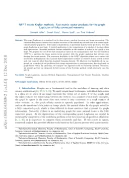 NFFT meets Krylov methods: Fast matrix-vector products for the graph
  Laplacian of fully connected networks