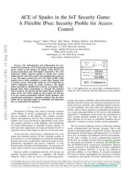 ACE of Spades in the IoT Security Game: A Flexible IPsec Security
  Profile for Access Control