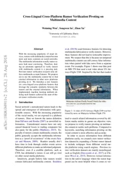 Cross-Lingual Cross-Platform Rumor Verification Pivoting on Multimedia
  Content