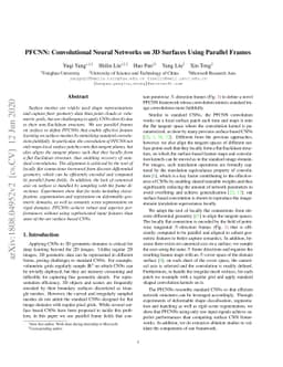 PFCNN: Convolutional Neural Networks on 3D Surfaces Using Parallel
  Frames