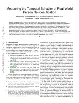 Measuring the Temporal Behavior of Real-World Person Re-Identification