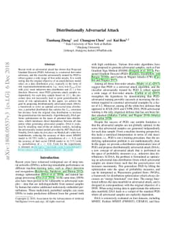 Distributionally Adversarial Attack
