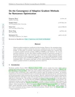 On the Convergence of Adaptive Gradient Methods for Nonconvex
  Optimization