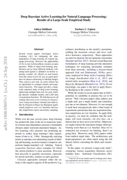 Deep Bayesian Active Learning for Natural Language Processing: Results
  of a Large-Scale Empirical Study