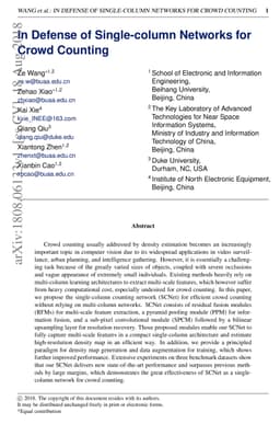 In Defense of Single-column Networks for Crowd Counting