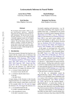Lexicosyntactic Inference in Neural Models