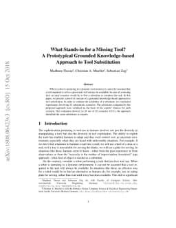 What Stands-in for a Missing Tool? A Prototypical Grounded
  Knowledge-based Approach to Tool Substitution