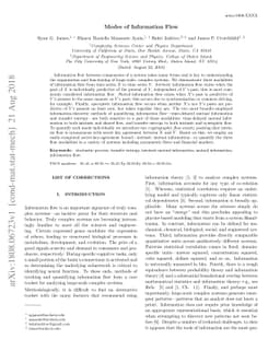 Modes of Information Flow
