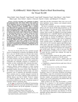 SLAMBench2: Multi-Objective Head-to-Head Benchmarking for Visual SLAM