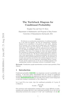 The Turtleback Diagram for Conditional Probability