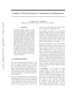 Analysis of Network Lasso for Semi-Supervised Regression