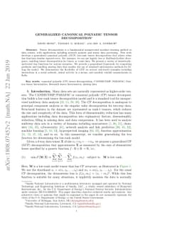 Generalized Canonical Polyadic Tensor Decomposition