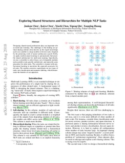Exploring Shared Structures and Hierarchies for Multiple NLP Tasks