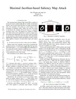 Maximal Jacobian-based Saliency Map Attack