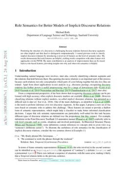 Role Semantics for Better Models of Implicit Discourse Relations