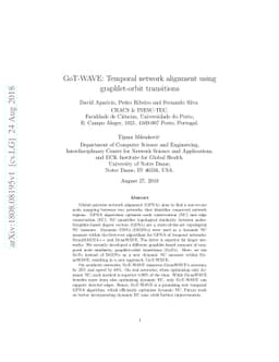 GoT-WAVE: Temporal network alignment using graphlet-orbit transitions