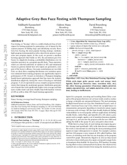 Adaptive Grey-Box Fuzz-Testing with Thompson Sampling
