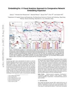 EmbeddingVis: A Visual Analytics Approach to Comparative Network
  Embedding Inspection