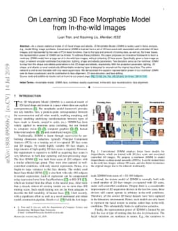 On Learning 3D Face Morphable Model from In-the-wild Images
