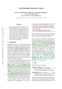 Neural Metaphor Detection in Context