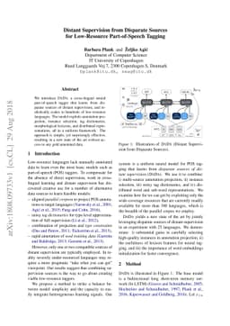 Distant Supervision from Disparate Sources for Low-Resource
  Part-of-Speech Tagging