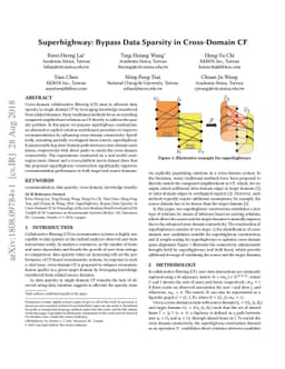 Superhighway: Bypass Data Sparsity in Cross-Domain CF