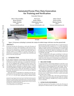 Automated Scene Flow Data Generation for Training and Verification