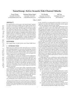 SonarSnoop: Active Acoustic Side-Channel Attacks