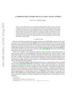 A Coordinate-Free Construction of Scalable Natural Gradient