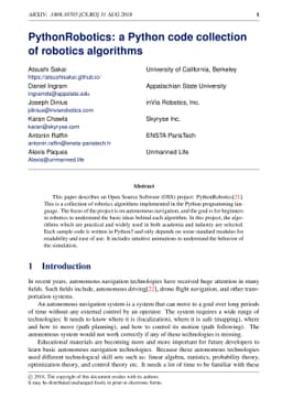 PythonRobotics: a Python code collection of robotics algorithms