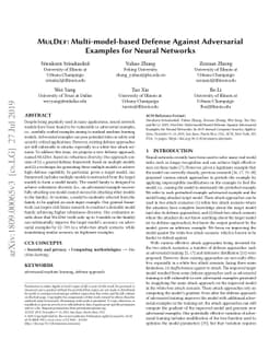 MULDEF: Multi-model-based Defense Against Adversarial Examples for
  Neural Networks