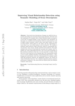 Improving Visual Relationship Detection using Semantic Modeling of Scene
  Descriptions
