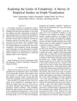 Exploring the Limits of Complexity: A Survey of Empirical Studies on
  Graph Visualisation