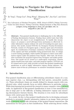 Learning to Navigate for Fine-grained Classification