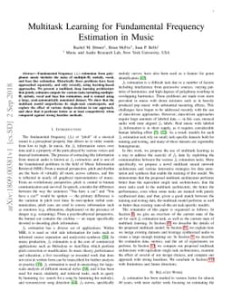 Multitask Learning for Fundamental Frequency Estimation in Music
