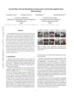 On the Role of Event Boundaries in Egocentric Activity Recognition from
  Photostreams