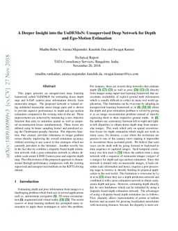 A Deeper Insight into the UnDEMoN: Unsupervised Deep Network for Depth
  and Ego-Motion Estimation