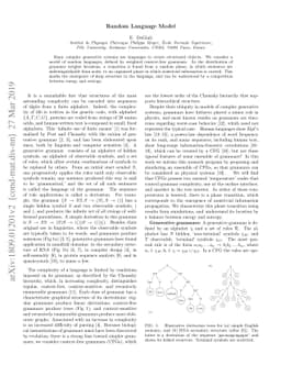 Random Language Model
