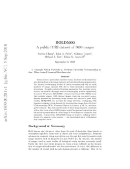 BOLD5000: A public fMRI dataset of 5000 images