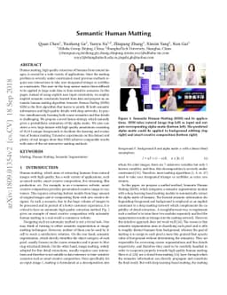 Semantic Human Matting