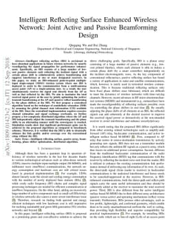 Intelligent Reflecting Surface Enhanced Wireless Network: Joint Active
  and Passive Beamforming Design