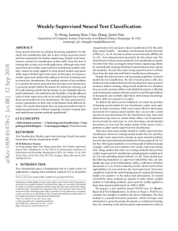 Weakly-Supervised Neural Text Classification
