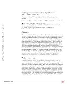 Modeling human intuitions about liquid flow with particle-based
  simulation