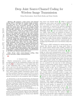 Deep Joint Source-Channel Coding for Wireless Image Transmission
