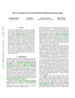 How to Combine Tree-Search Methods in Reinforcement Learning
